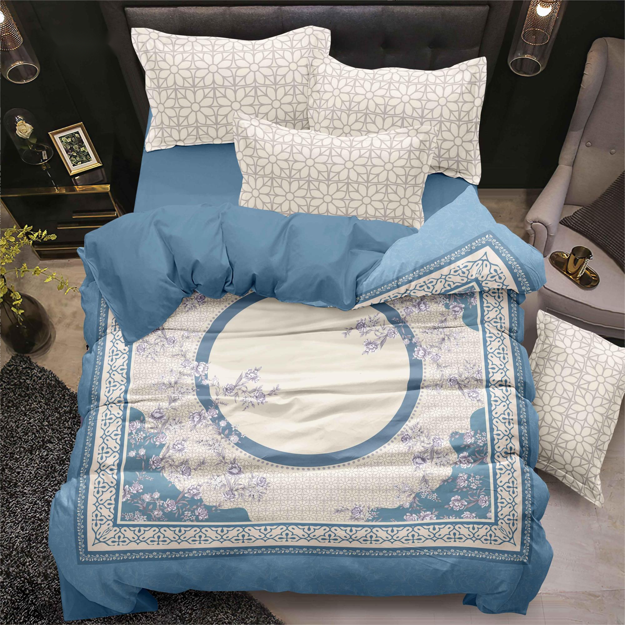 Flower Digital Printed Botark Set Cosy Design