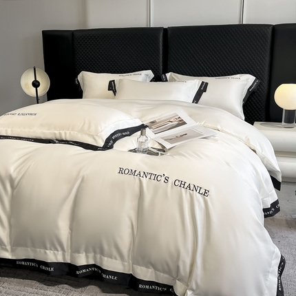 Tencel laken sett minimalistisk mykt pustende